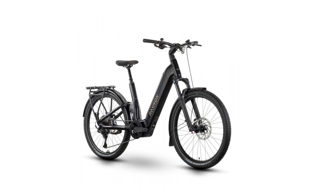 Rower trekkingowy elektryczny R-Raymon Tavano Comp - czarny