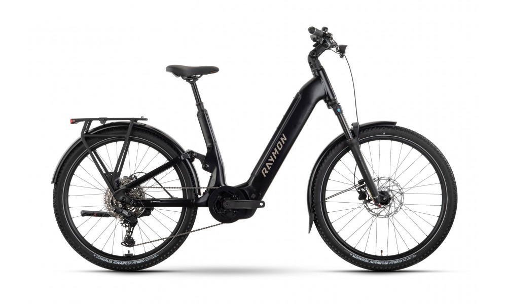 Rower trekkingowy elektryczny R-Raymon Tavano Comp - czarny