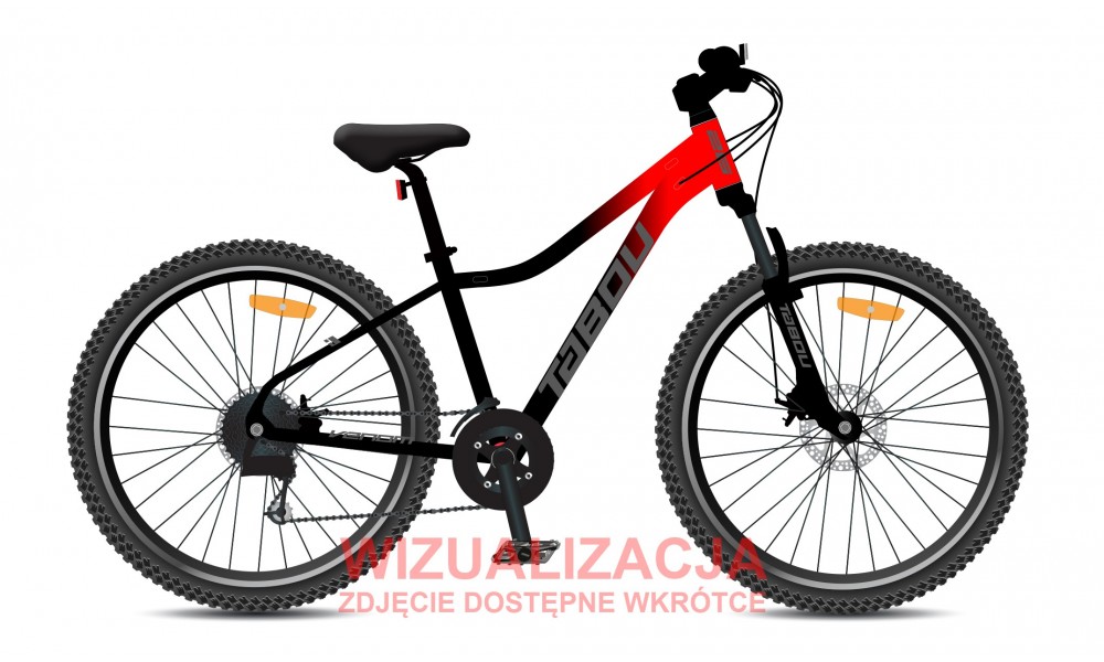 Rower górski Tabou Venom 26 4.0 026 - czerwono-czarny