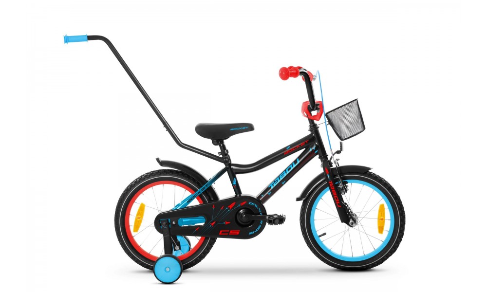 Rower dziecięcy Tabou Rocket CS 18 026 - czarno-niebieski