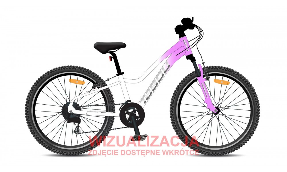 Rower młodzieżowy Tabou Topshe 24 026 - biało-fioletowy