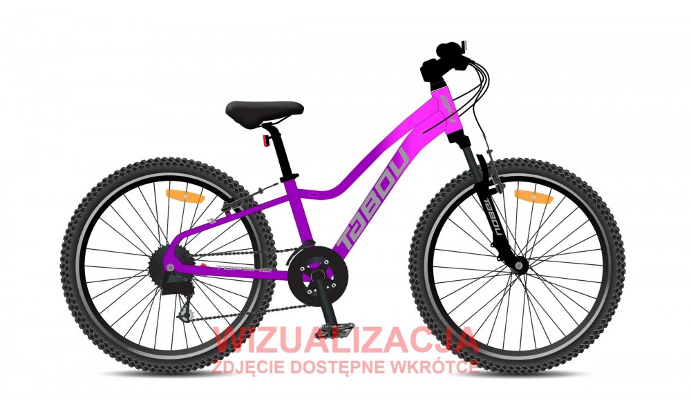 Rower młodzieżowy Tabou Topshe 24 026 - różowo-fioletowy