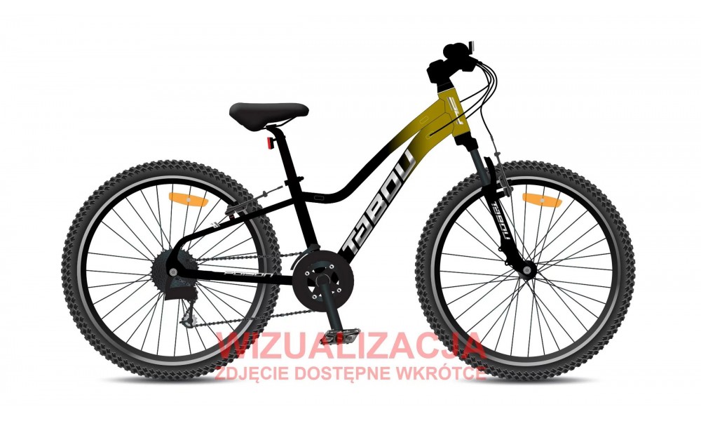 Rower młodzieżowy Tabou Poison 24 026 - czarno-złoty