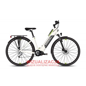 Rower trekkingowy elektryczny Tabou Mono UP 1.0 26 026 - biało-zielony 1