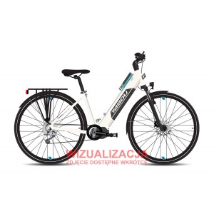 Rower trekkingowy elektryczny Tabou Mono UP 1.0 Plus 26 026 - biało-turkusowy 1