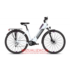 Rower trekkingowy elektryczny Tabou Mono UP 1.0 Plus 26 026 - biało-fioletowy 1