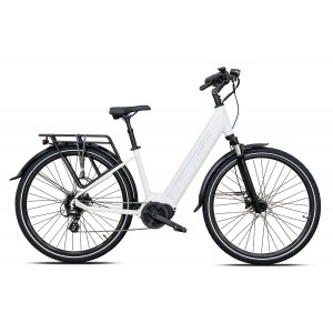 Rower miejski elektryczny Barton E-Smart Flow 026  - biały-perłowy 1