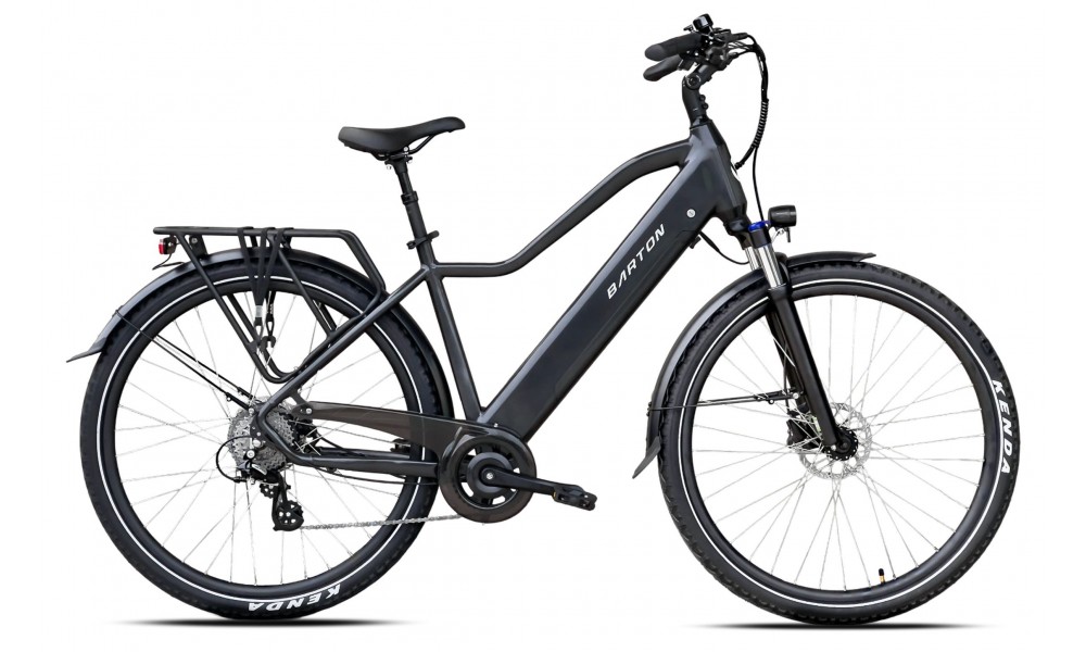 Rower miejski elektryczny Barton E-Smart 2.0 Men 026  - grafitowy