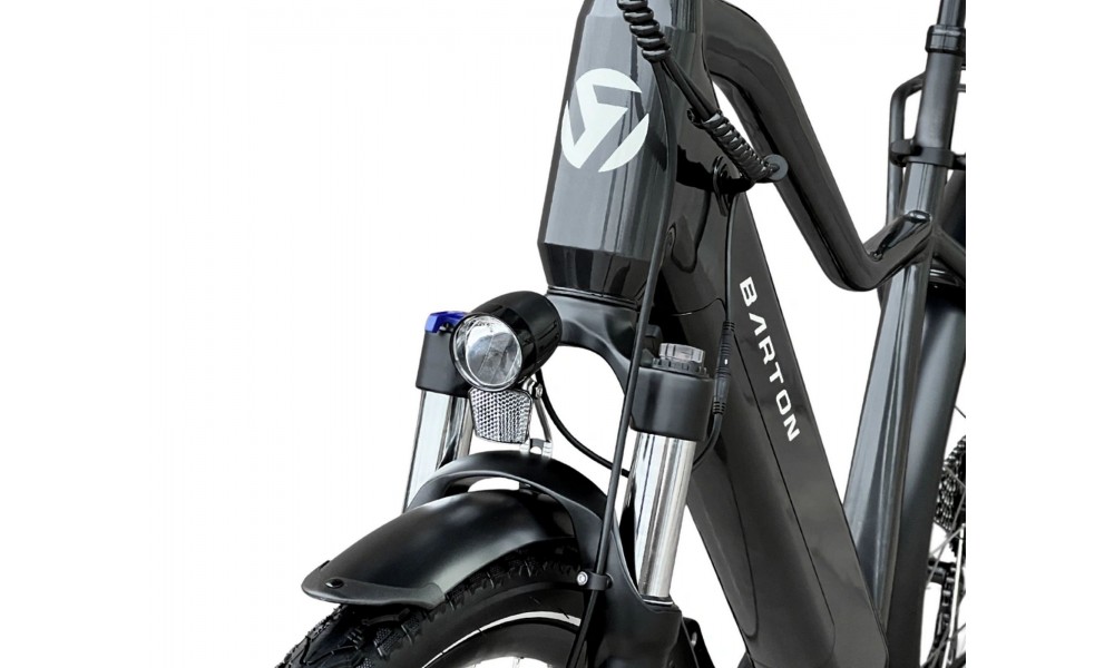 Rower miejski elektryczny Barton E-Smart 2.0 Men 026  - grafitowy