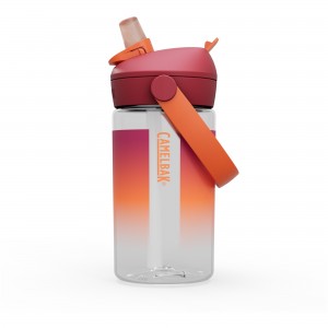 Butelka Tritanowa CAMELBAK Thrive Flip Straw Kids 400ml - biało-pomarańczowy