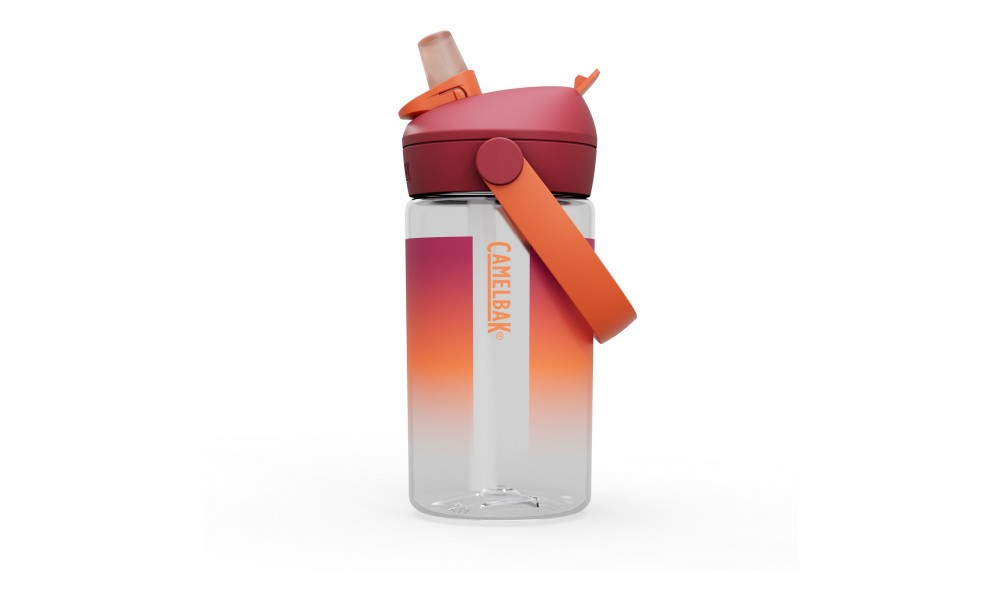 Butelka Tritanowa CAMELBAK Thrive Flip Straw Kids 400ml - biało-pomarańczowy