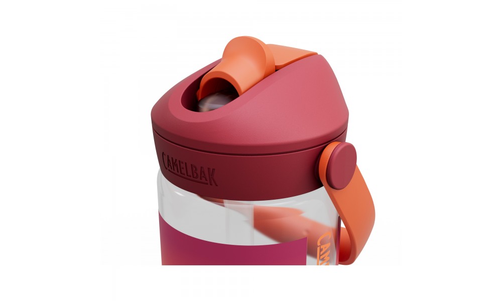 Butelka Tritanowa CAMELBAK Thrive Flip Straw Kids 400ml - biało-pomarańczowy