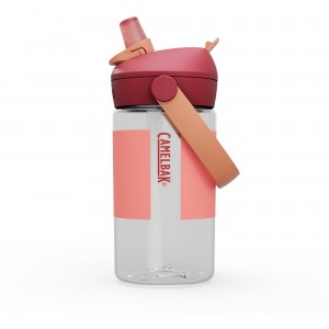 Butelka Tritanowa CAMELBAK Thrive Flip Straw Kids 400ml - biało-brzoskwiniowy