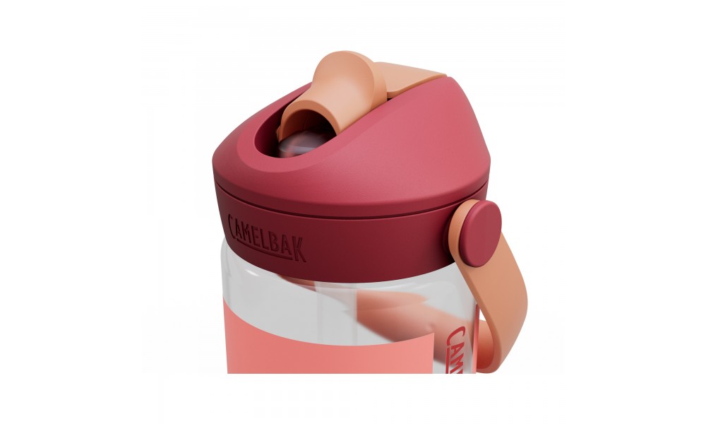 Butelka Tritanowa CAMELBAK Thrive Flip Straw Kids 400ml - biało-brzoskwiniowy