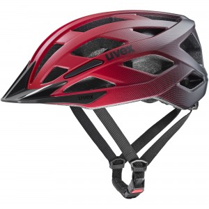 Kask rowerowy UVEX I-vo 2 - czerwono-czarny 1