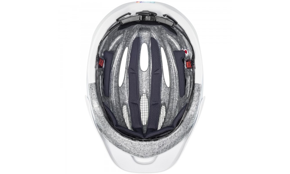Kask rowerowy Uvex True CC - szaro-biały