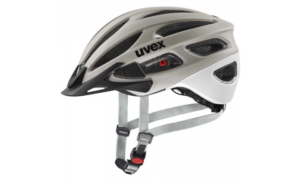Kask rowerowy Uvex True CC - beżowo-szary