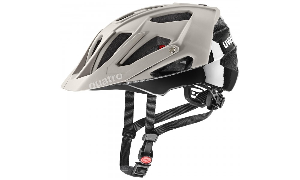 Kask rowerowy Uvex Quatro CC - szaro-czarny
