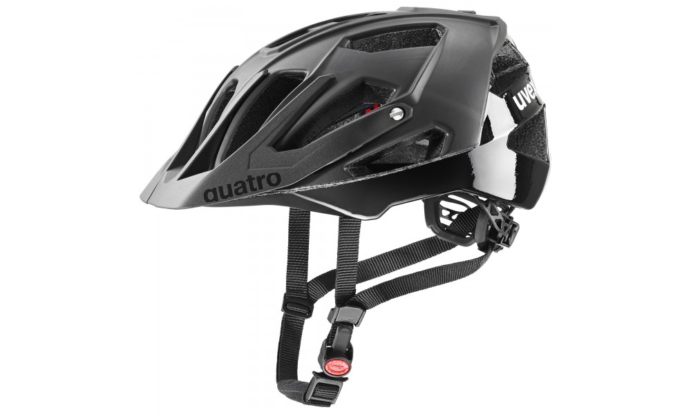 Kask rowerowy Uvex Quatro CC - czarny matowy