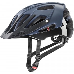Kask rowerowy Uvex Quatro CC - niebiesko-czarny 1