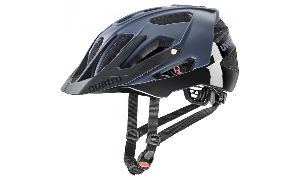 Kask rowerowy Uvex Quatro CC - niebiesko-czarny