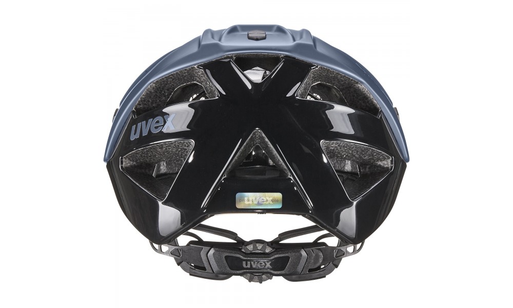 Kask rowerowy Uvex Quatro CC - niebiesko-czarny