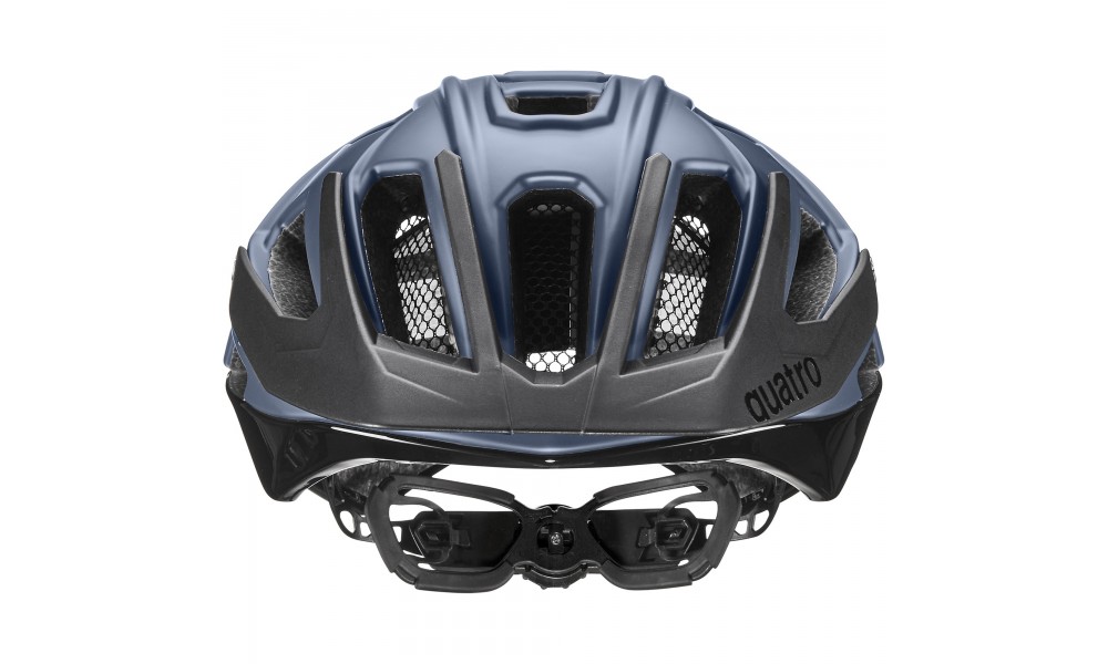Kask rowerowy Uvex Quatro CC - niebiesko-czarny