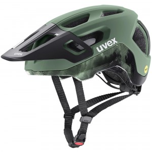 Kask rowerowy Uvex React MIPS - zielono-czarny 1