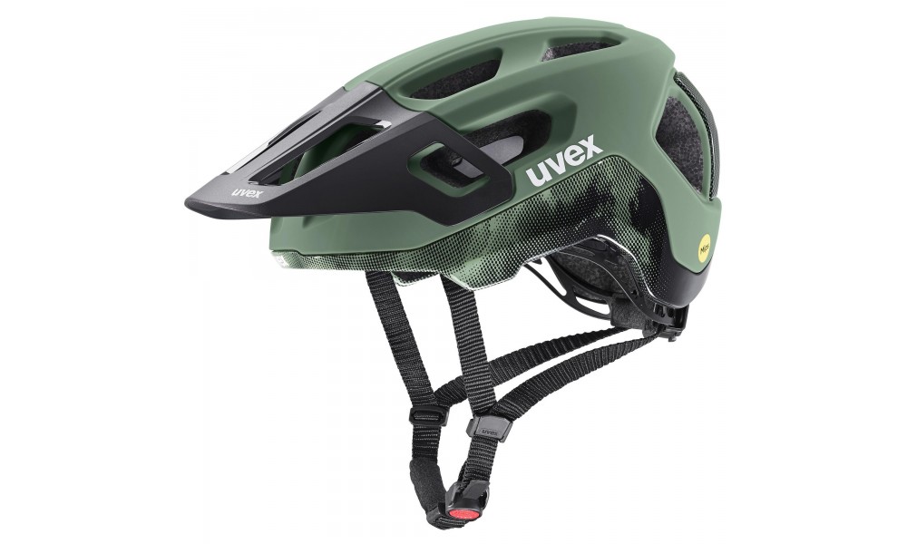 Kask rowerowy Uvex React MIPS - zielono-czarny