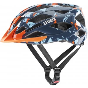 Kask rowerowy Uvex Air Wing 2 - pomarańczowo-niebieski