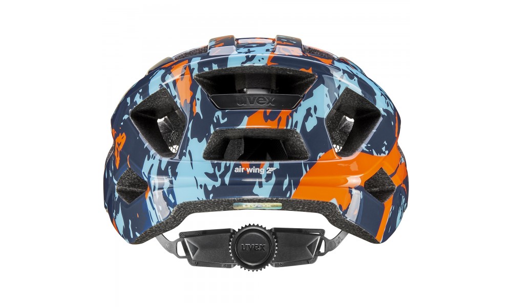Kask rowerowy Uvex Air Wing 2 - pomarańczowo-niebieski
