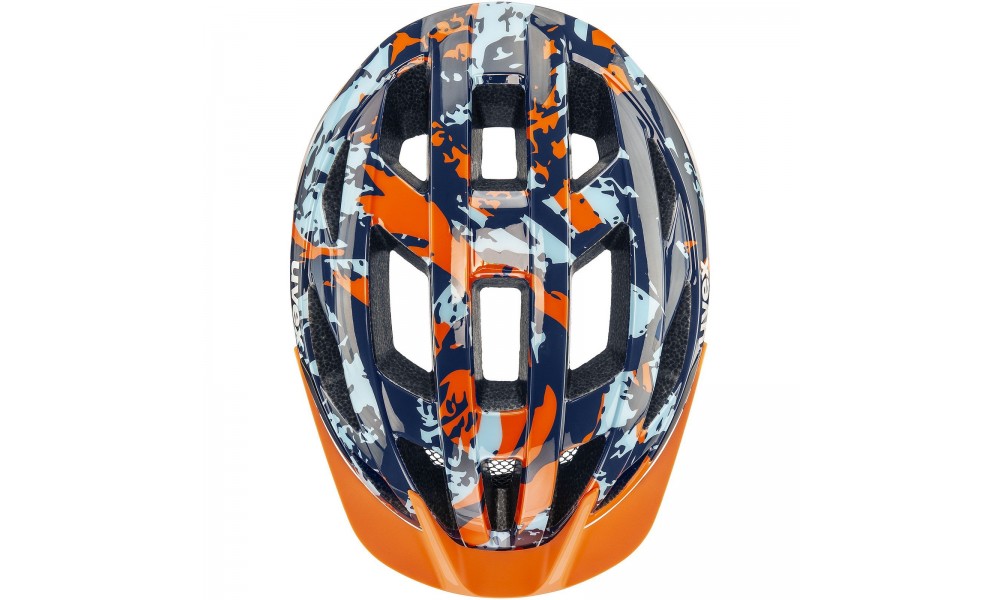 Kask rowerowy Uvex Air Wing 2 - pomarańczowo-niebieski