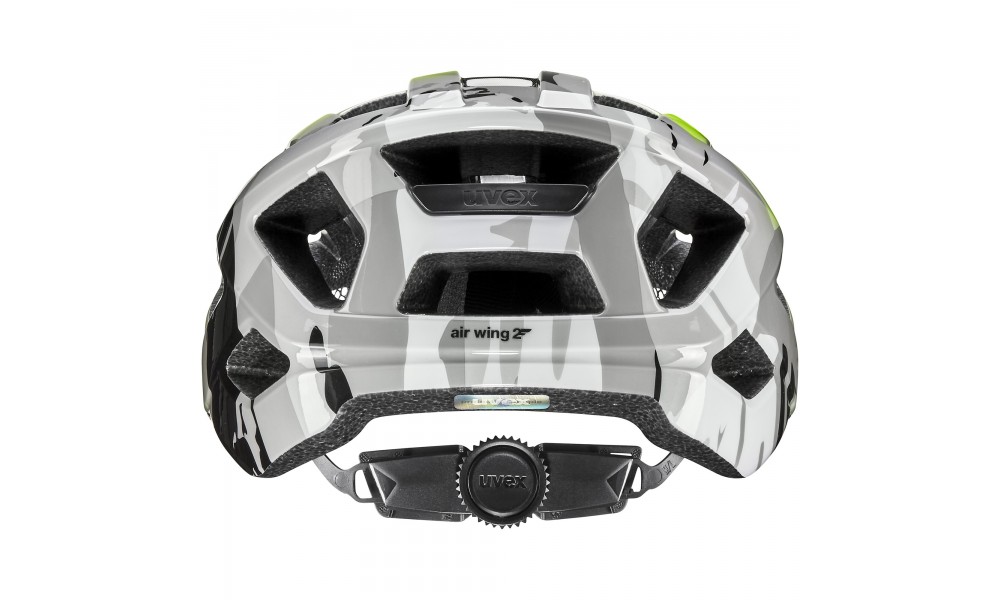Kask rowerowy Uvex Air Wing 2 - limonkowo-czarny
