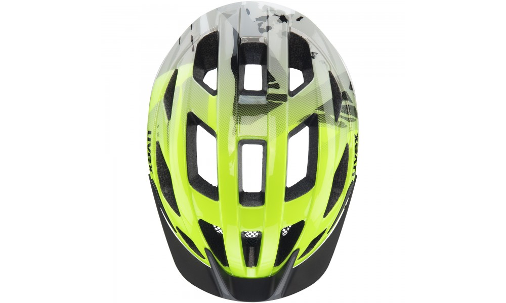 Kask rowerowy Uvex Air Wing 2 - limonkowo-czarny