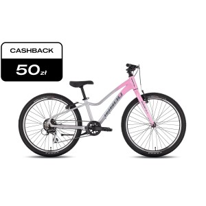 Rower młodzieżowy Tabou Topshe 24 Lite 026 - różowo-szary 1