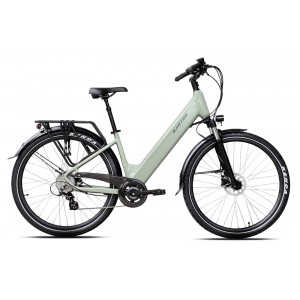 Rower miejski elektryczny Barton E-Smart 2.0 026 - oliwkowy 1