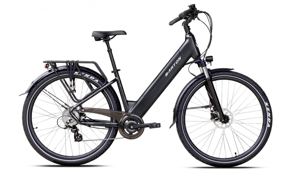 Rower miejski elektryczny Barton E-Smart 2.0 026 - grafitowy