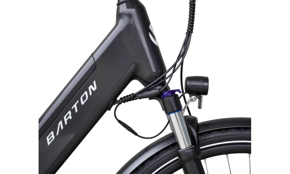 Rower miejski elektryczny Barton E-Smart 2.0 026 - grafitowy